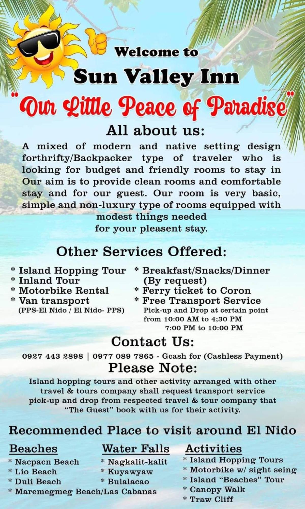 El Nido Hostel Sun Valley Extérieur photo